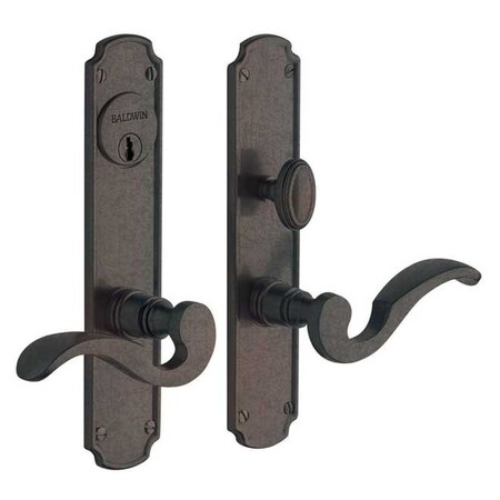 Baldwin Full Dummy Handlesets Distressed Oil Rubbed Bronze 6942.402.FD